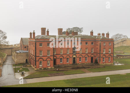 Exterior of Lincoln Castle shop, cafe and entrance to Magna Carta Vault and Victorian prison. In Lincoln, England. On Stock Photo