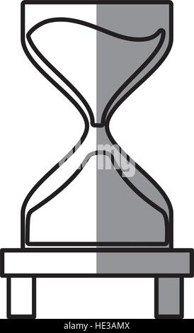 clock glass sand business clock money shadow Stock Vector