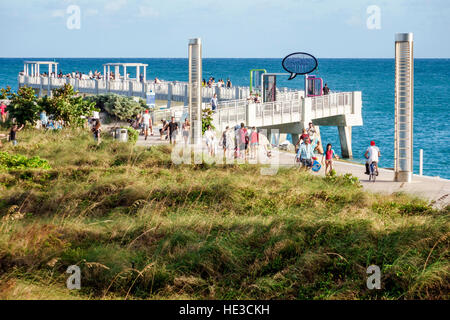 Miami Beach Florida,South Pointe Park,pier,Atlantic Ocean,FL161125049 Stock Photo