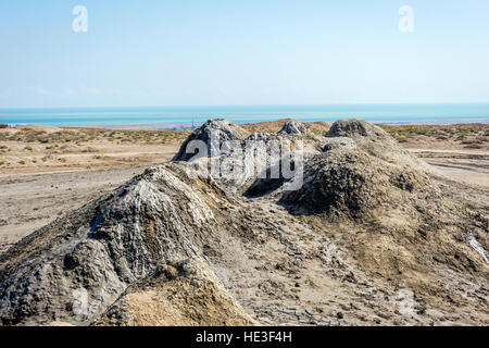 Mud volcano in Gobustan, Azerbaijan Stock Photo