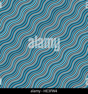 Hypnotic wave seamless pattern. Vector illustration. Flat design. EPS10. Stock Vector