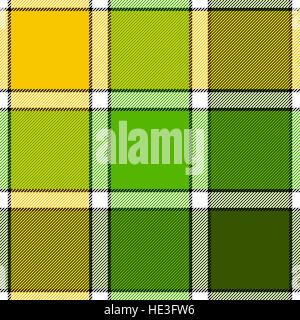 Lime color check plaid seamless pattern. Vector illustration. Flat design. EPS10. Stock Vector