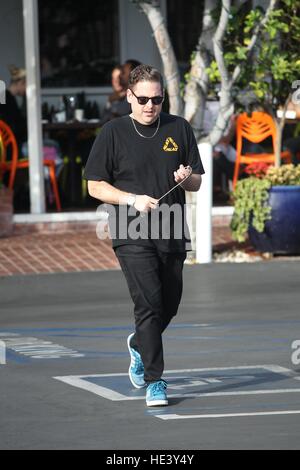 Jonah Hill after leaving a branch of Fred Segal in Beverly Hills, California.  Featuring: Jonah Hill Where: Beverly Hills, California, United States When: 07 Nov 2016 Stock Photo