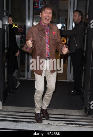 Sir Cliff Richard pictured arriving at the Radio 2 studio  Featuring: Sir Cliff Richard Where: London, United Kingdom When: 11 Nov 2016 Stock Photo