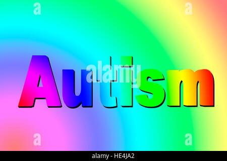 Autism spectrum, conceptual illustration. Autism spectrum is used to describe several neurodevelopmental disorders that involve deficits in social communication and interaction and restricted or repetitive patterns of behaviour or interests. Stock Photo