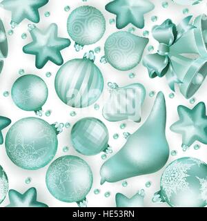 Christmas and New Year seamless pattern. EPS 10 Stock Vector