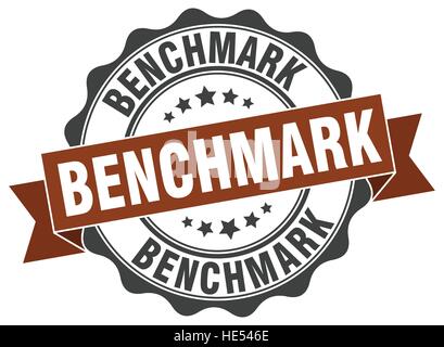 benchmark stamp. sign. seal Stock Vector