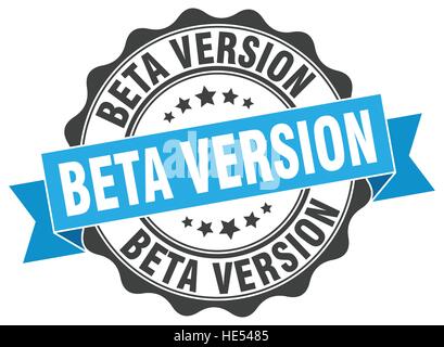 beta version stamp. sign. seal Stock Vector