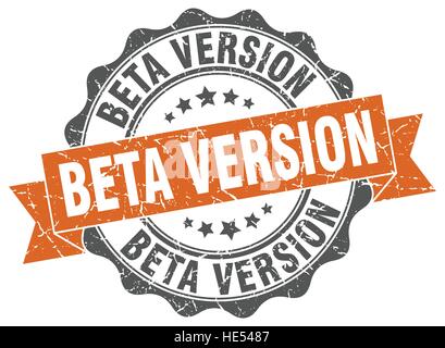 beta version stamp. sign. seal Stock Vector