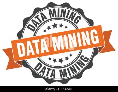 data mining stamp. sign. seal Stock Vector