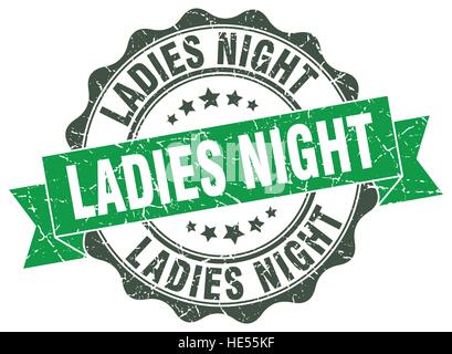 ladies night stamp. sign. seal Stock Vector