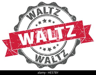 waltz stamp. sign. seal Stock Vector