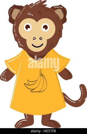 Cute vector monkey Stock Vector