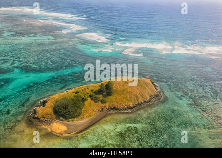 Aerial View of the reef near Lord Howe Island, Tasman Sea, New South Wales, NSW, Australia Stock Photo