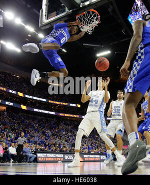 Las Vegas, Nevada, USA. 23rd Feb, 2016. Kentucky Wildcats guard De'Aaron Fox (0) jammed for two of his 24 points as Kentucky played North Carolina on Saturday December 17, 2016 in Las Vegas, NV © Lexington Herald-Leader/ZUMA Wire/Alamy Live News Stock Photo