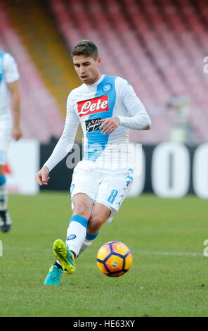 Naples, Italy. 18th Dec, 2016. Jorginho during the italian serie a soccer match, between SSC Napoli and Torino at the San Paolo stadium in Naples Italy, December 18, 2016 © agnfoto/Alamy Live News Stock Photo