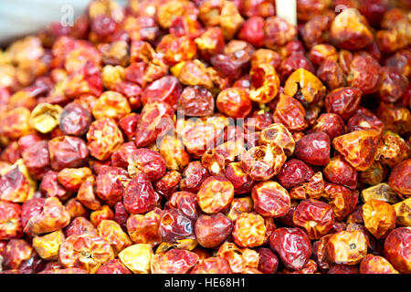 blur  in iran bazaar  old market spice ingredient for food exotic herb Stock Photo