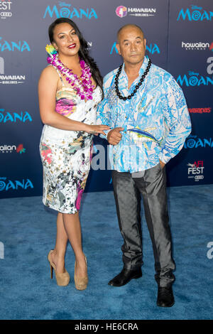 Temuera Morrison attending the premiere of Disney's 'Moana,' during AFI FEST 2016 presented by Audi, held at the El Capitan Theatre in Hollywood, California.  Featuring: Temuera Morrison Where: Los Angeles, California, United States When: 14 Nov 2016 Stock Photo