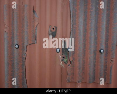 rusty metal panels Stock Photo