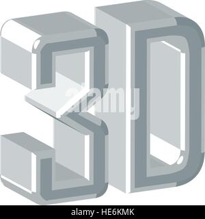 3D Logo Design Stock Vector