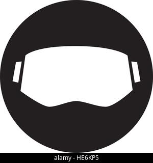 Virtual Reality and 3D Eyewear Icon Design Stock Vector