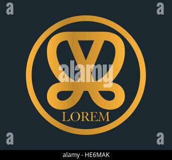 Butterfly Logo Concept Design, EPS 8 supported. Stock Vector