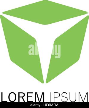 Cube Logo Design Concept. Stock Vector