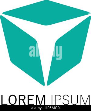 Cube Logo Design Concept. Stock Vector