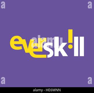 Skill Logo Concept Design. EPS 10 supported. Stock Vector