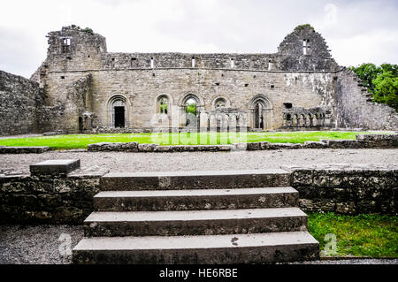 Ruins at Cong Abbey, Ireland Stock Photo