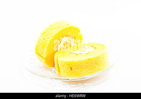 Orange Cake Roll Stock Photo