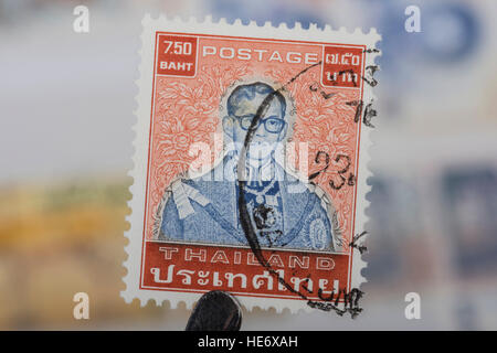 An old  Thai postage stamp. Stock Photo