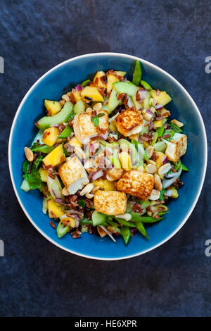 Vegan salad with tofu Stock Photo