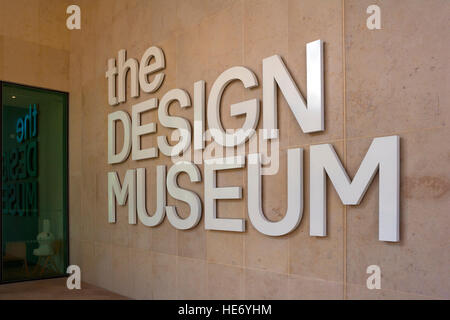 The Design Museum, Kensington, London, entrance Stock Photo