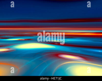 Abstract fractal landscape - digitally generated image Stock Photo
