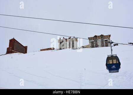 Valle Nevado ski resort in Santiago Chile Stock Photo