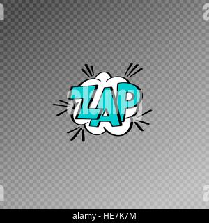 multicolored comic sound effects in pop art style, bubble speech Stock Vector
