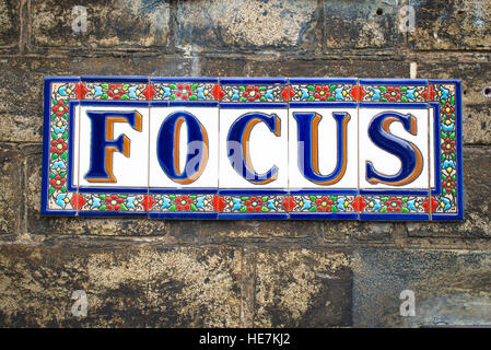 Focus Working Sign Work Hard Concept Stock Photo - Alamy
