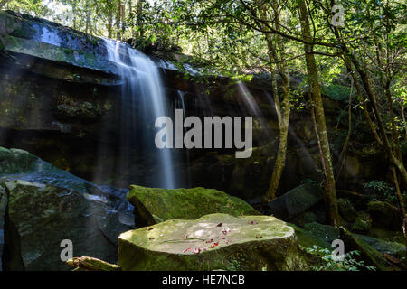 Tham Yai Waterfall in Phu Kradueng National Park, Loei Province Stock Photo