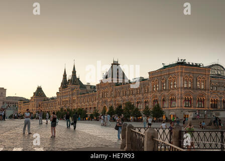 GUM department store on the Red Square in Moscow Stock Photo