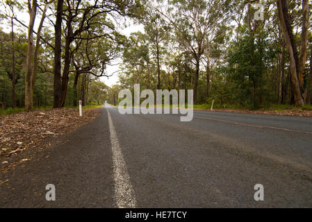 A long straight Australian road Stock Photo