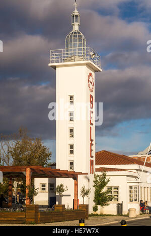 Art Deco port office building, Belém, Lisbon Portugal Stock Photo