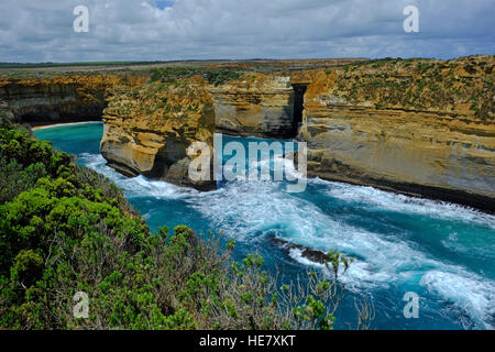 The Loch Ard Gorge on the Great Ocean Road in the Australian state of Victoria Stock Photo