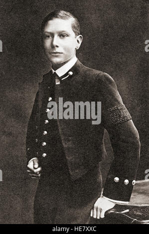 Prince Albert, future King George VI, seen here as a sixteen year old naval cadet at the  Royal Naval College, Osborne,  East Cowes, Isle of Wight, United Kingdom.  George VI, 1895 – 1952.  King of the United Kingdom and the Dominions of the British Commonwealth. Stock Photo