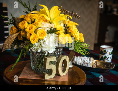 50th wedding anniversary party. Stock Photo