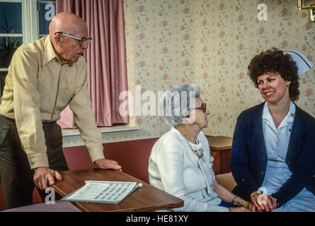 Home care nursing. Stock Photo