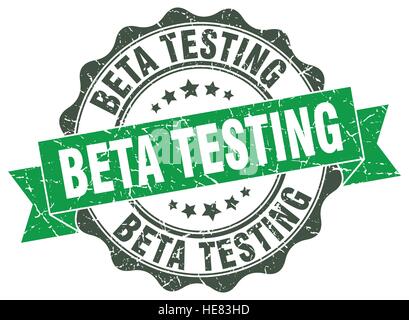 beta testing stamp. sign. seal Stock Vector