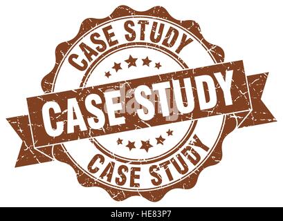 case study stamp. sign. seal Stock Vector