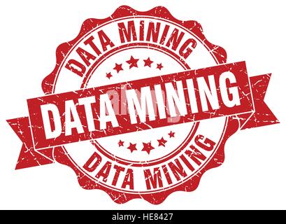 data mining stamp. sign. seal Stock Vector