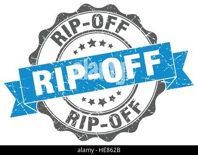 rip-off stamp. rip-off sign. round grunge label Stock Vector Image ...